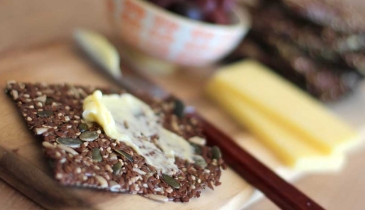 Crunchy seed crackers